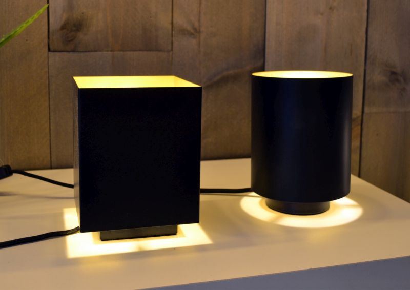 Lucide SUZY - Stolná lampa - Ø 12 cm - 1xE14 - Čierna